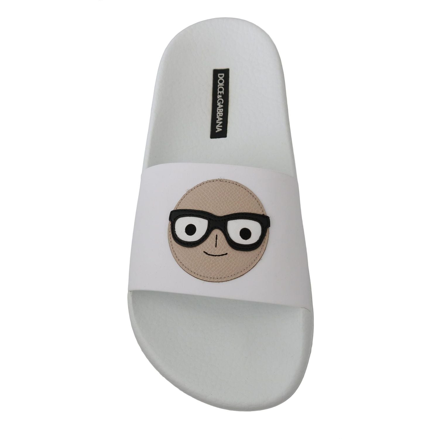 صندل دولتشي آند غابانا الأنيق باللون الأبيض - أحذية صيفية فاخرة