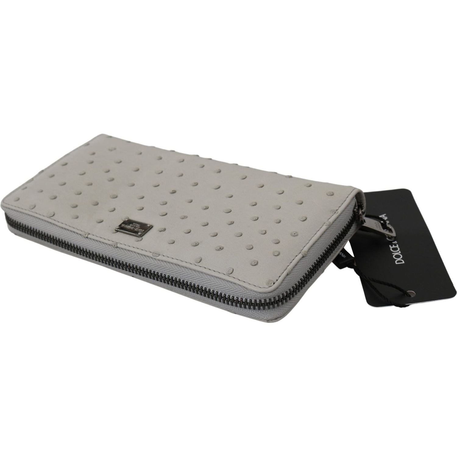 优雅鸵鸟皮欧式钱包