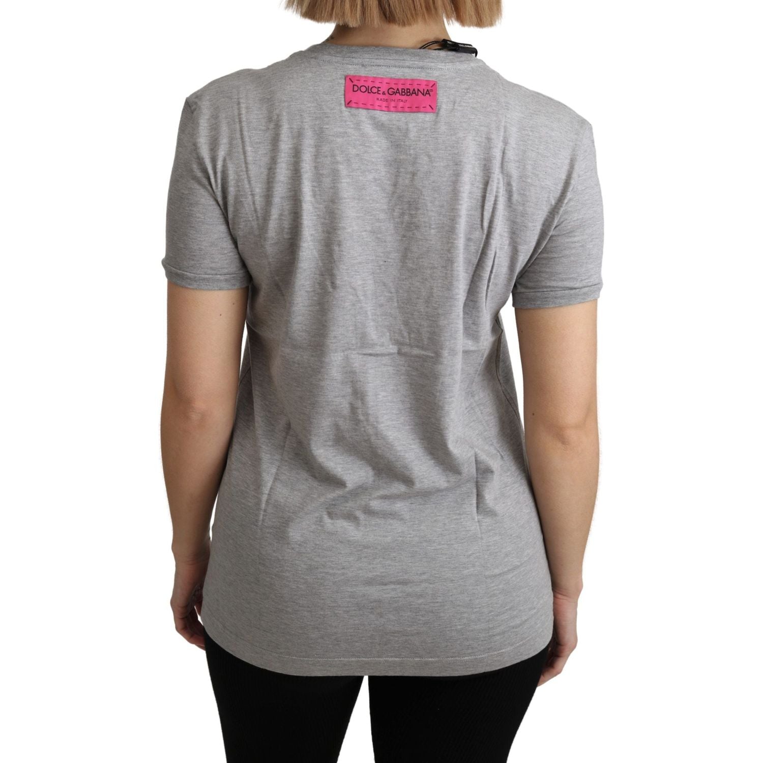 亮片图案棉质 T 恤