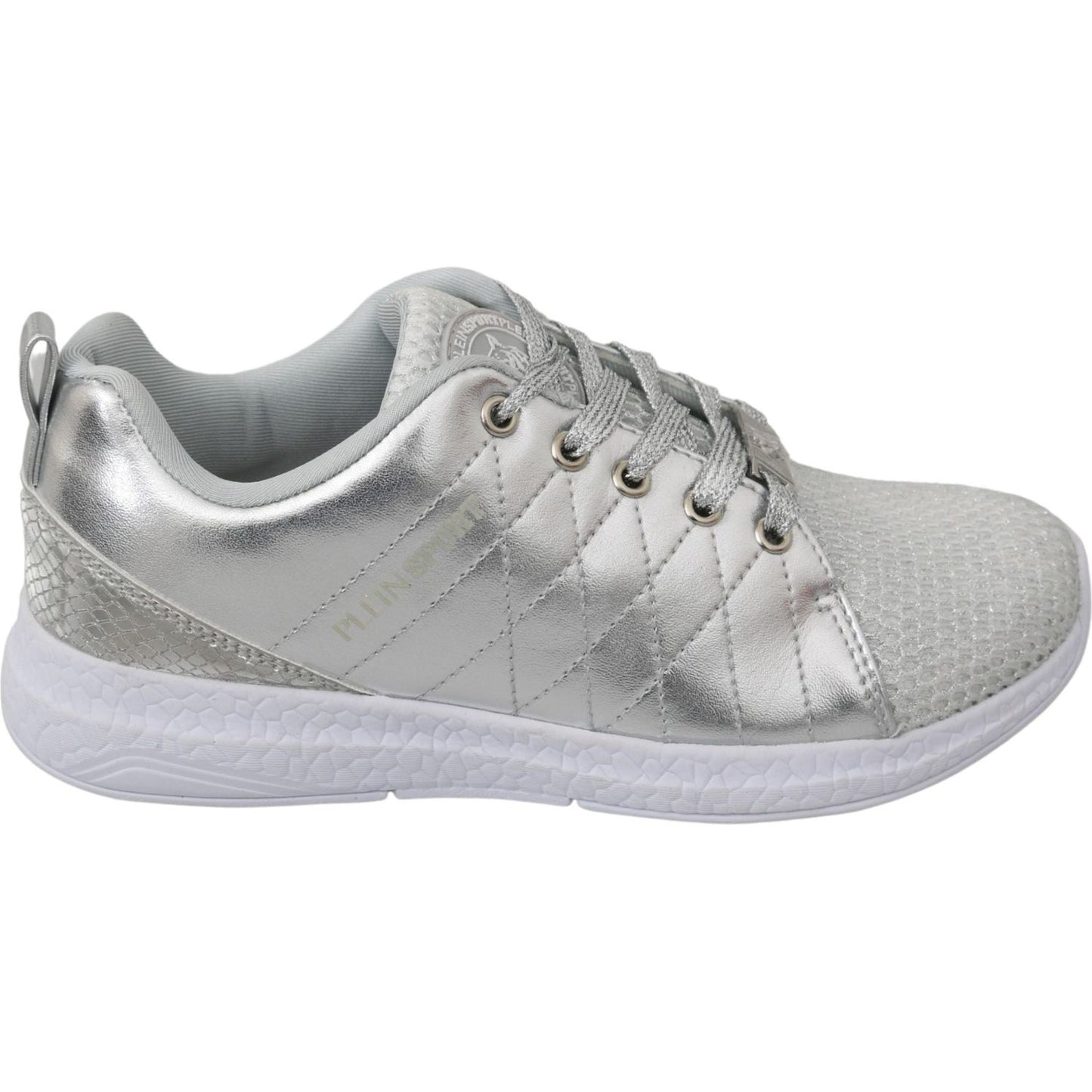 Philipp Plein Sleek Silver Sneakers for Trendsetters WOMAN SNEAKERS Philipp Plein