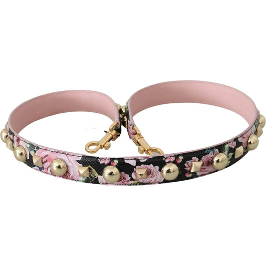 Dolce & Gabbana Elegant Floral Leather Shoulder Strap Dolce & Gabbana