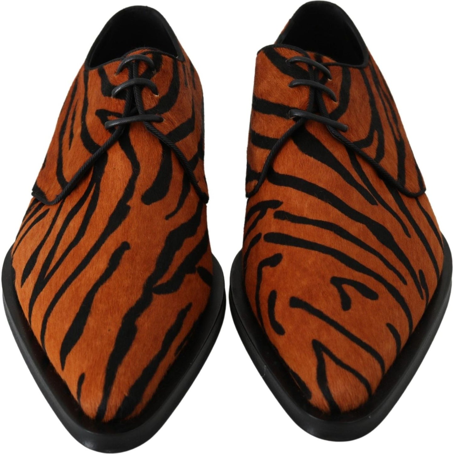 Dolce & Gabbana Tiger Pattern Dress Shoes with Pony Hair Dolce & Gabbana