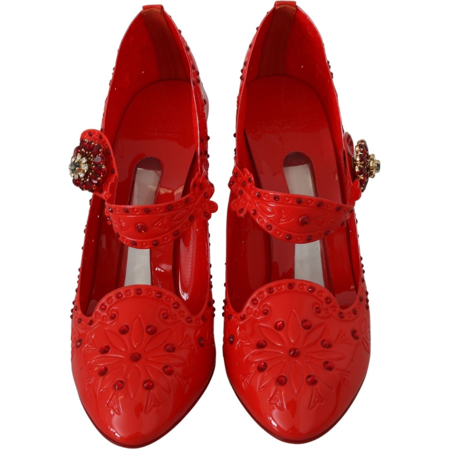 Dolce & Gabbana Chic Red Crystal Cinderella Pumps Dolce & Gabbana