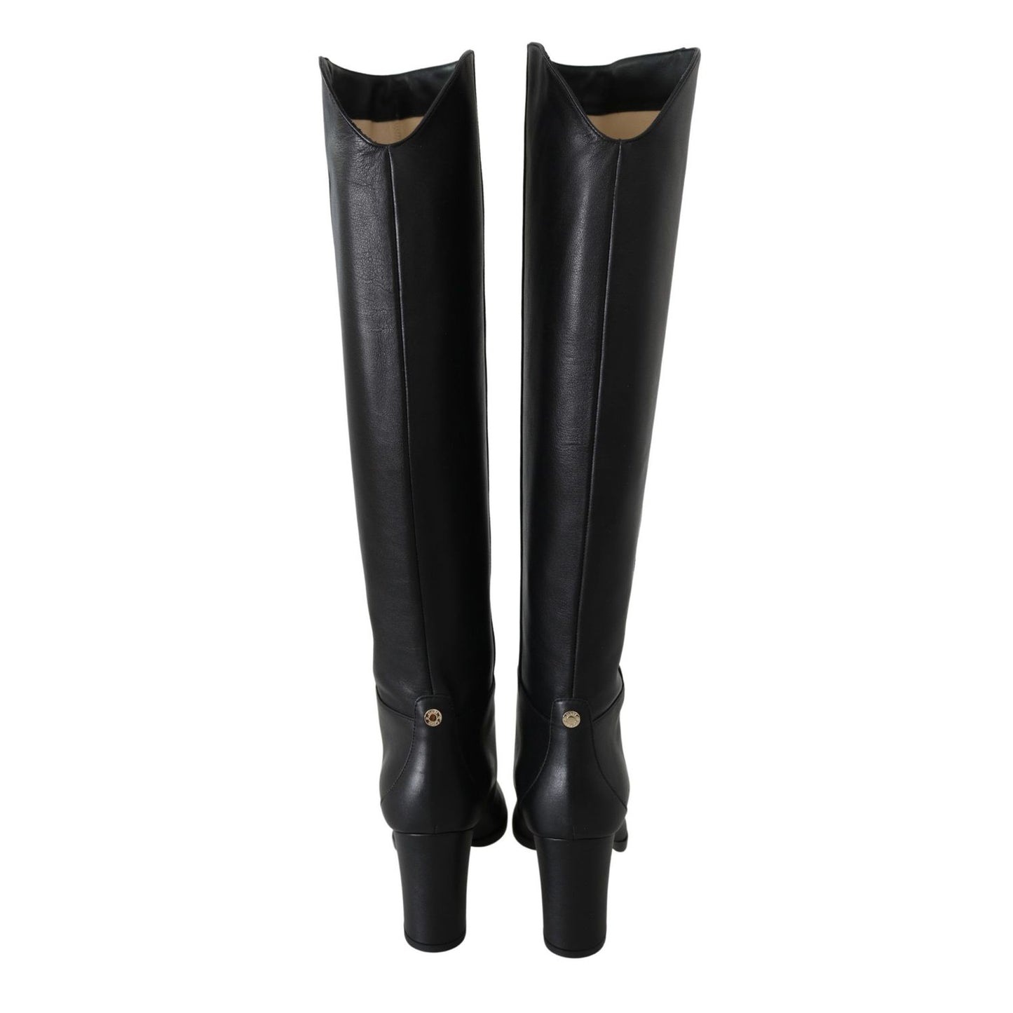 Jimmy Choo Black Leather Madalie 80 Boots Shoes