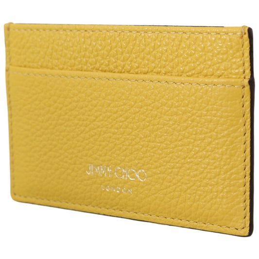 Jimmy Choo Sunshine Yellow Leather Card Holder Jimmy Choo