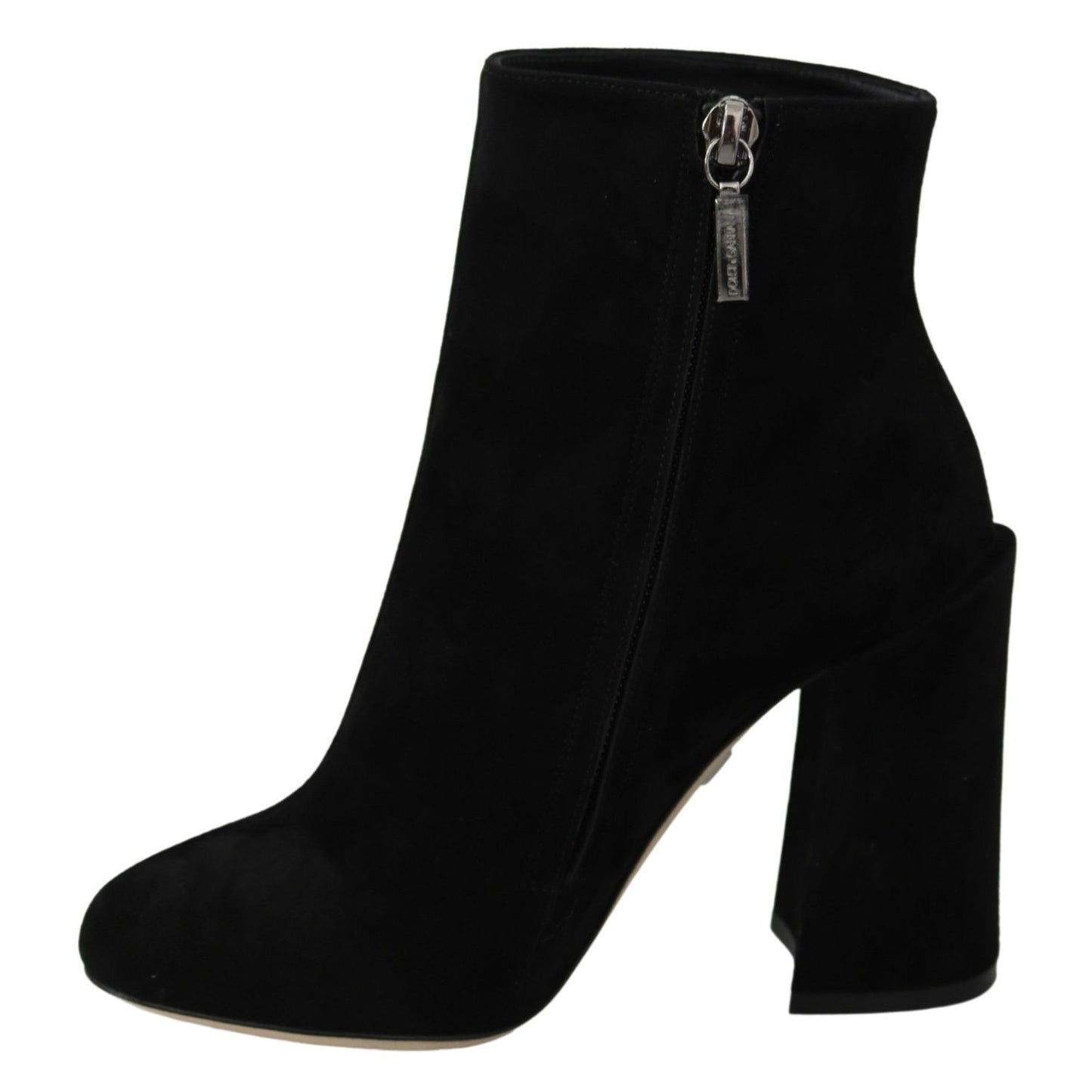 Dolce & Gabbana Black Suede L'Amore E'Bellezza Boots Shoes