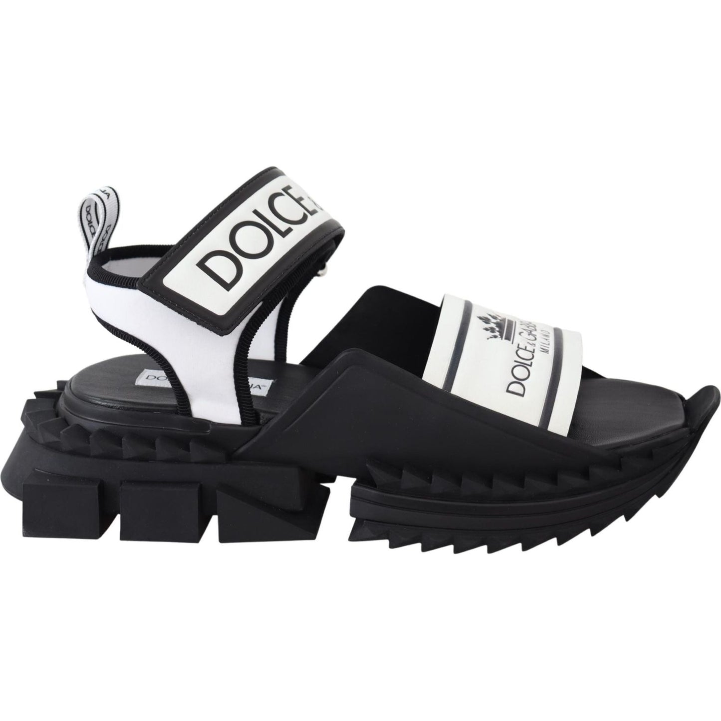 Dolce & Gabbana Super King Slider Sandals in Monochrome Dolce & Gabbana