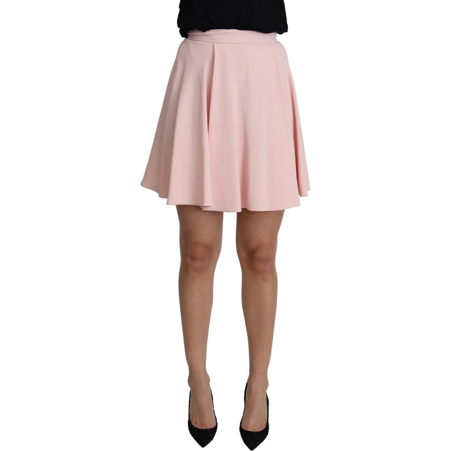 Dolce & Gabbana Elegant Pink Flare A-line Mini Skirt Dolce & Gabbana