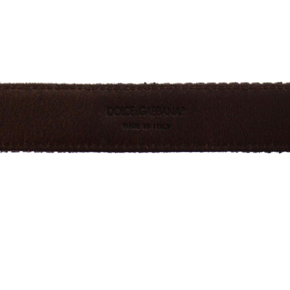 حزام رجالي أنيق من مزيج الجلد والقطن من دولتشي آند غابانا