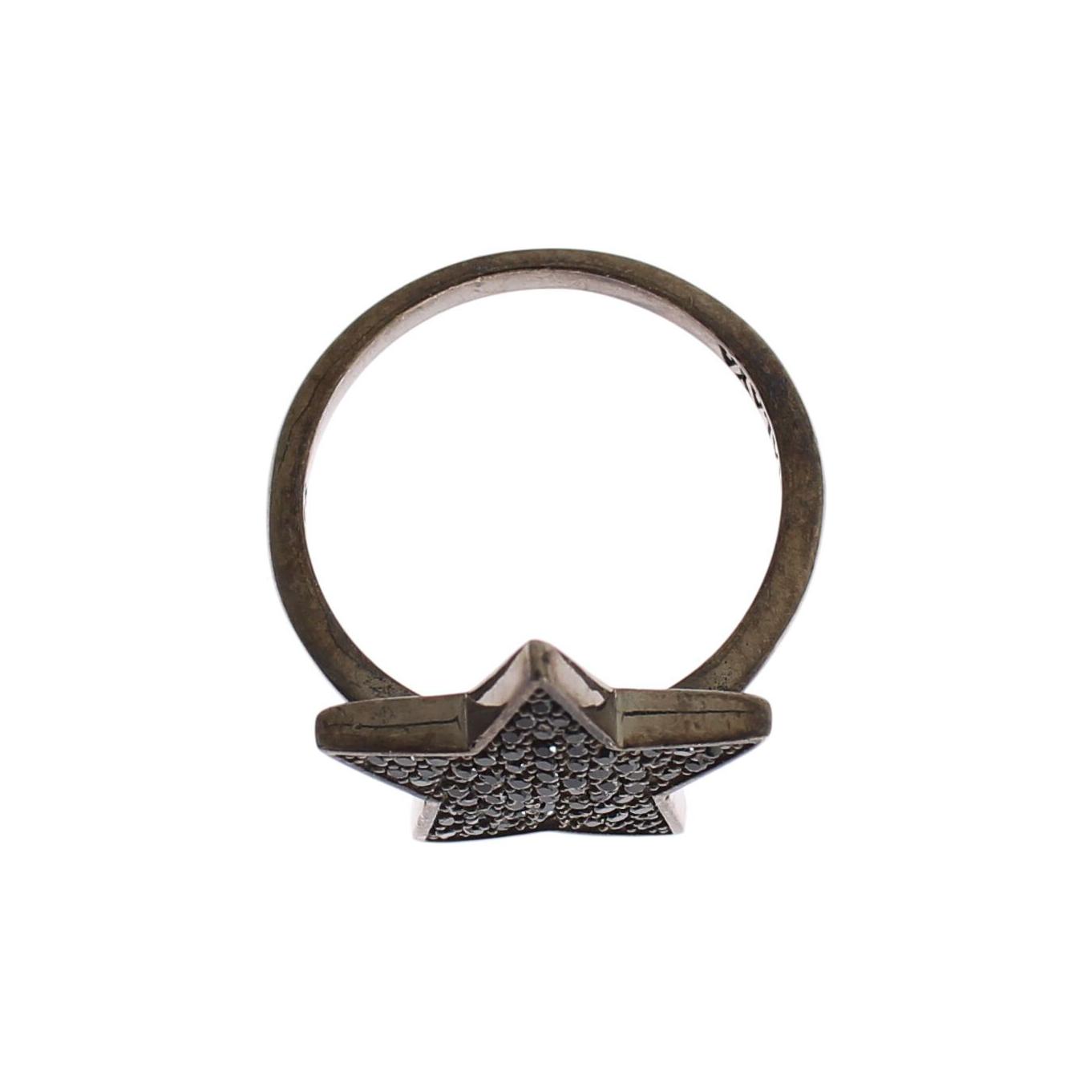 خاتم نيالايا الرائع من الفضة الاسترلينية مرصع بالكريستال