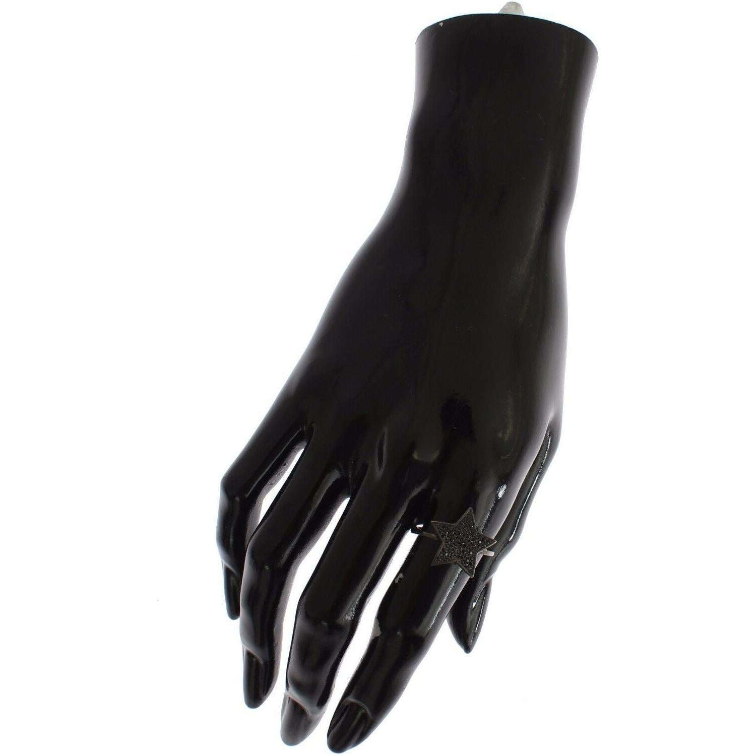 خاتم نيالايا الرائع من الفضة الاسترلينية مرصع بالكريستال