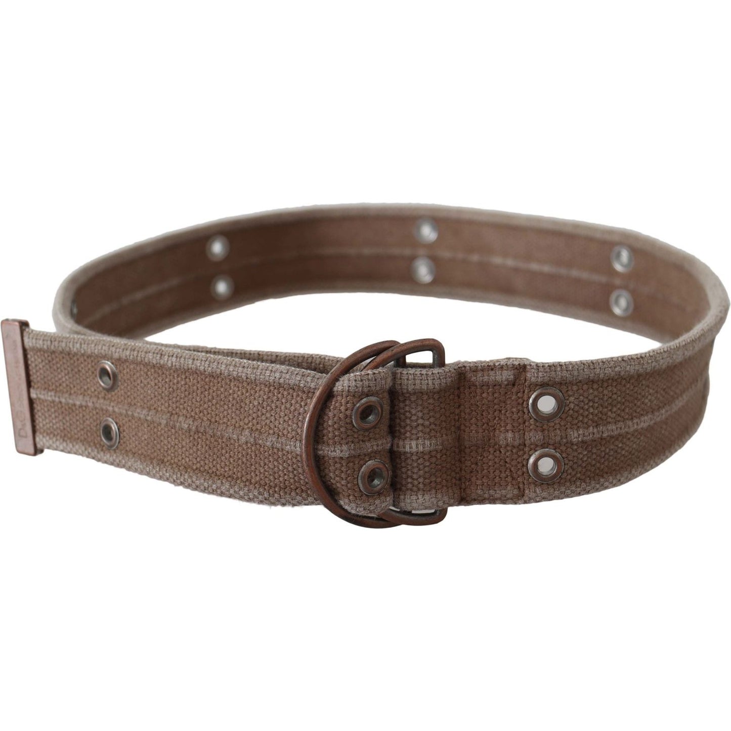 Dolce & Gabbana Chic Beige Leather Adjustable Belt Belt Dolce & Gabbana