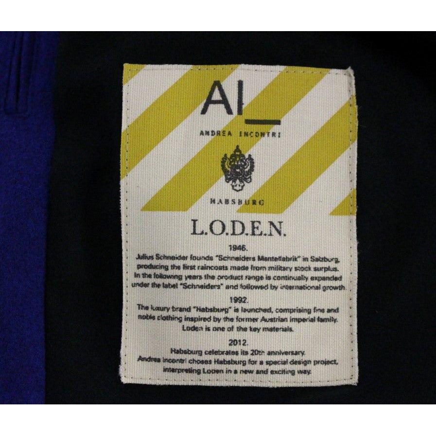 Andrea Incontri Habsburg Blue Green Wool Jacket Coat