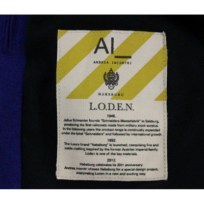 Andrea Incontri Habsburg Blue Green Wool Jacket Coat