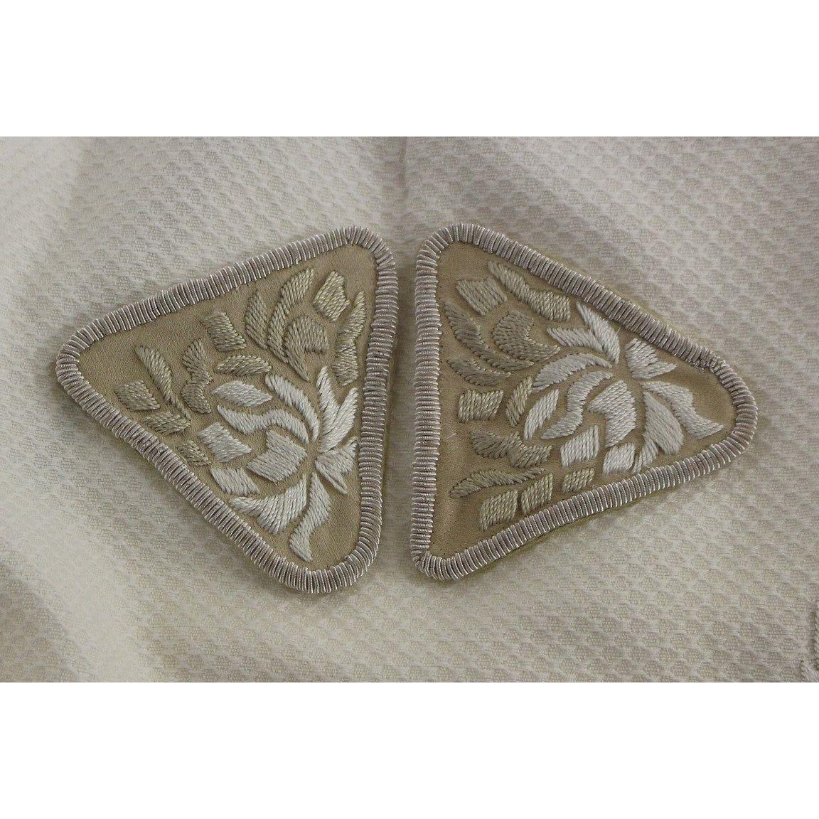 优雅白色花朵铅笔裙