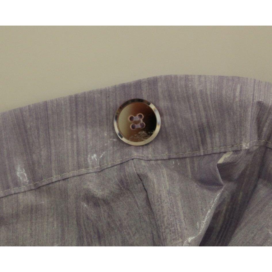 优雅紫色粘胶纤维半身裙 - 裹身开合