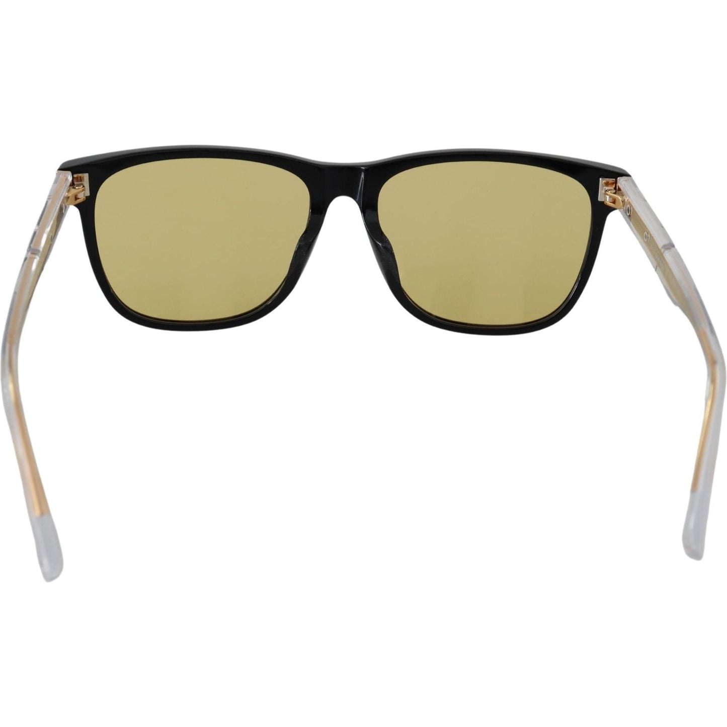 Diesel Chic Black Acetate Sunglasses with Yellow Lenses Diesel