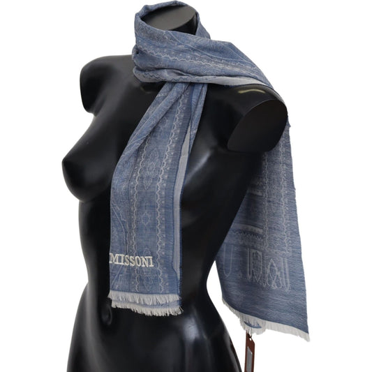 Missoni Elegant Cashmere Patterned Scarf Missoni