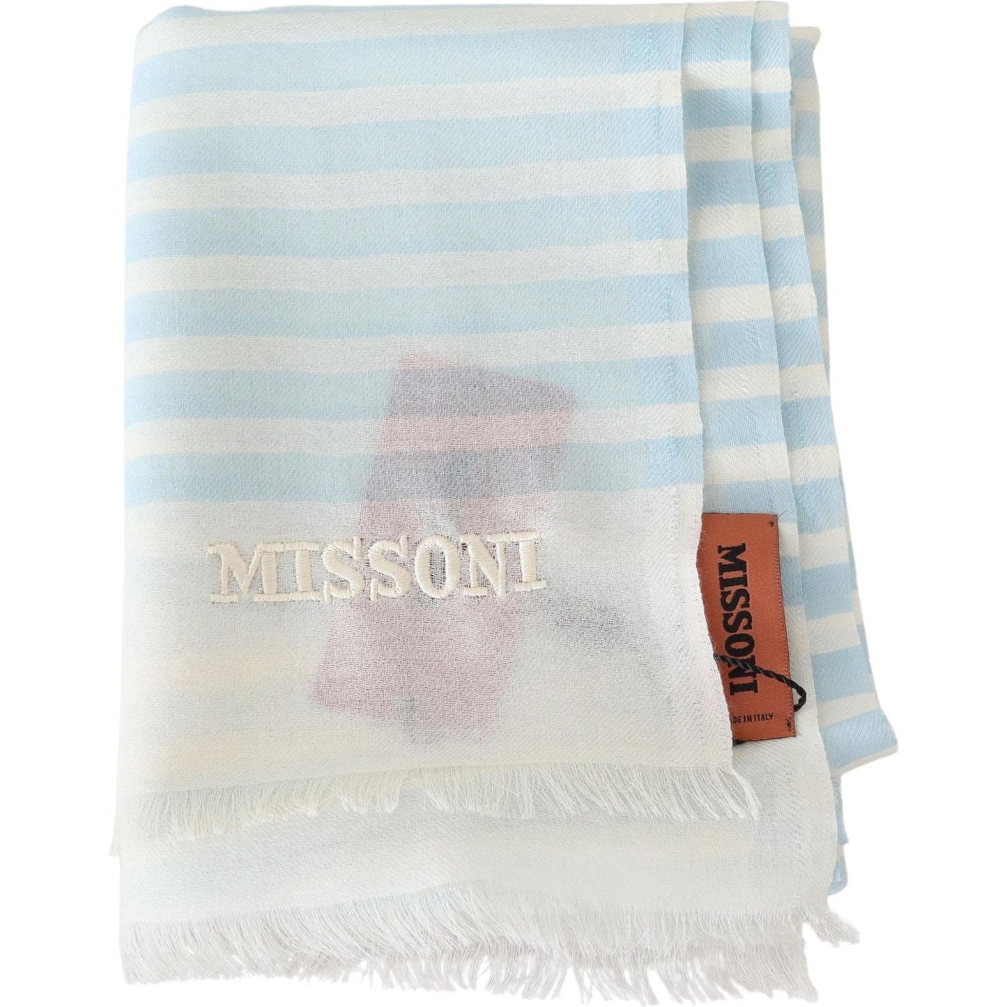 Missoni Elegant Cashmere Scarf with Linear Design Missoni