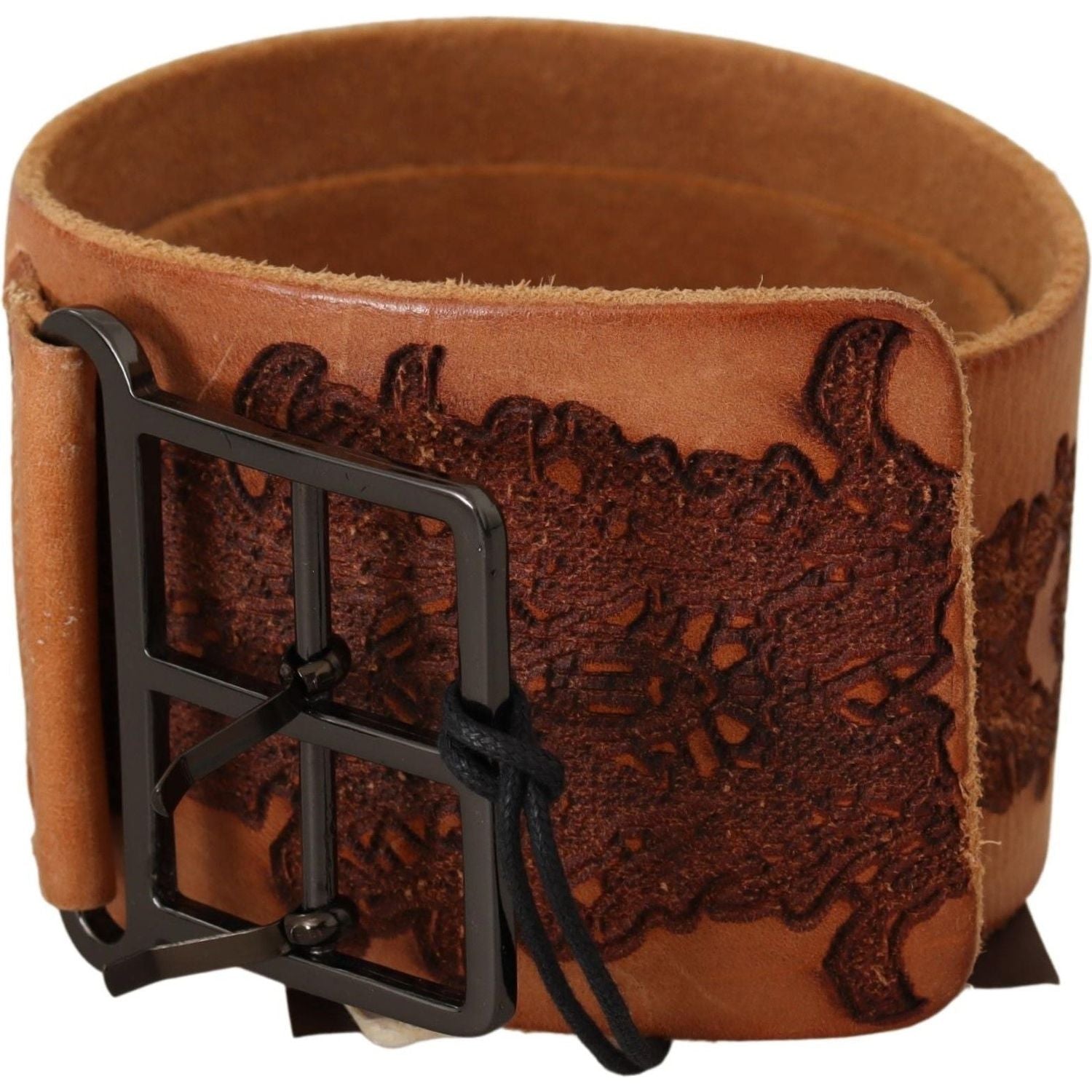 حزام Scervino Street Classy ذو الإبزيم المزدوج المصنوع من الجلد الأصلي