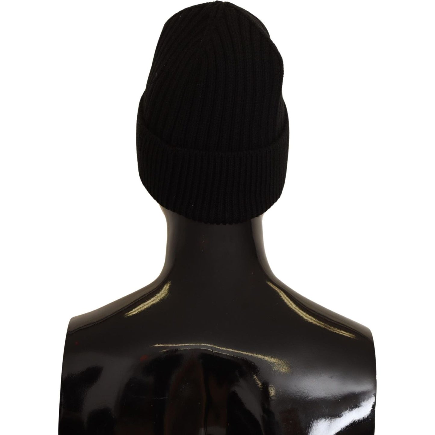 Dolce & Gabbana Black Wool Knit Women Winter Hat