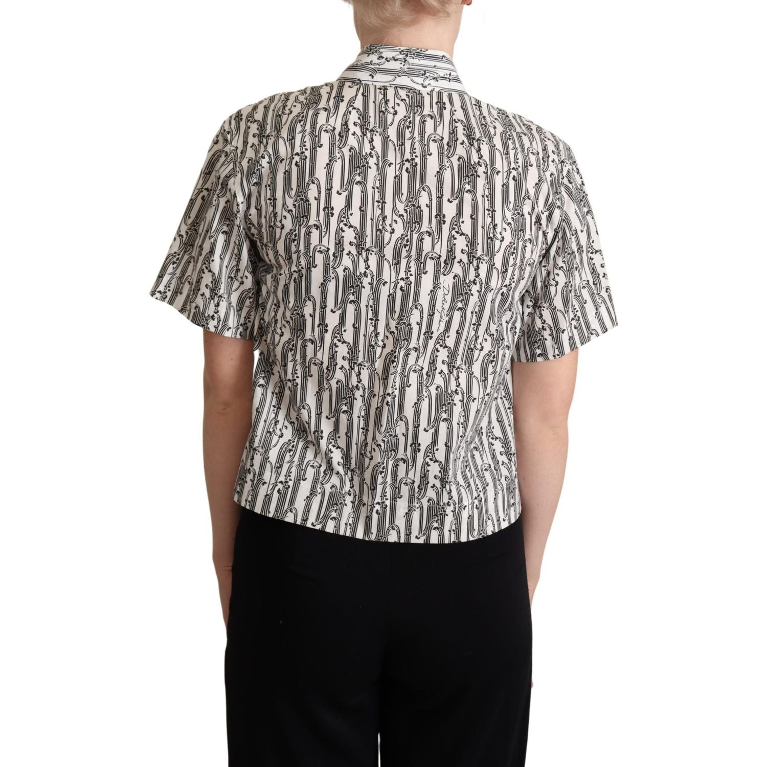 优雅花卉棉质 Polo 衫