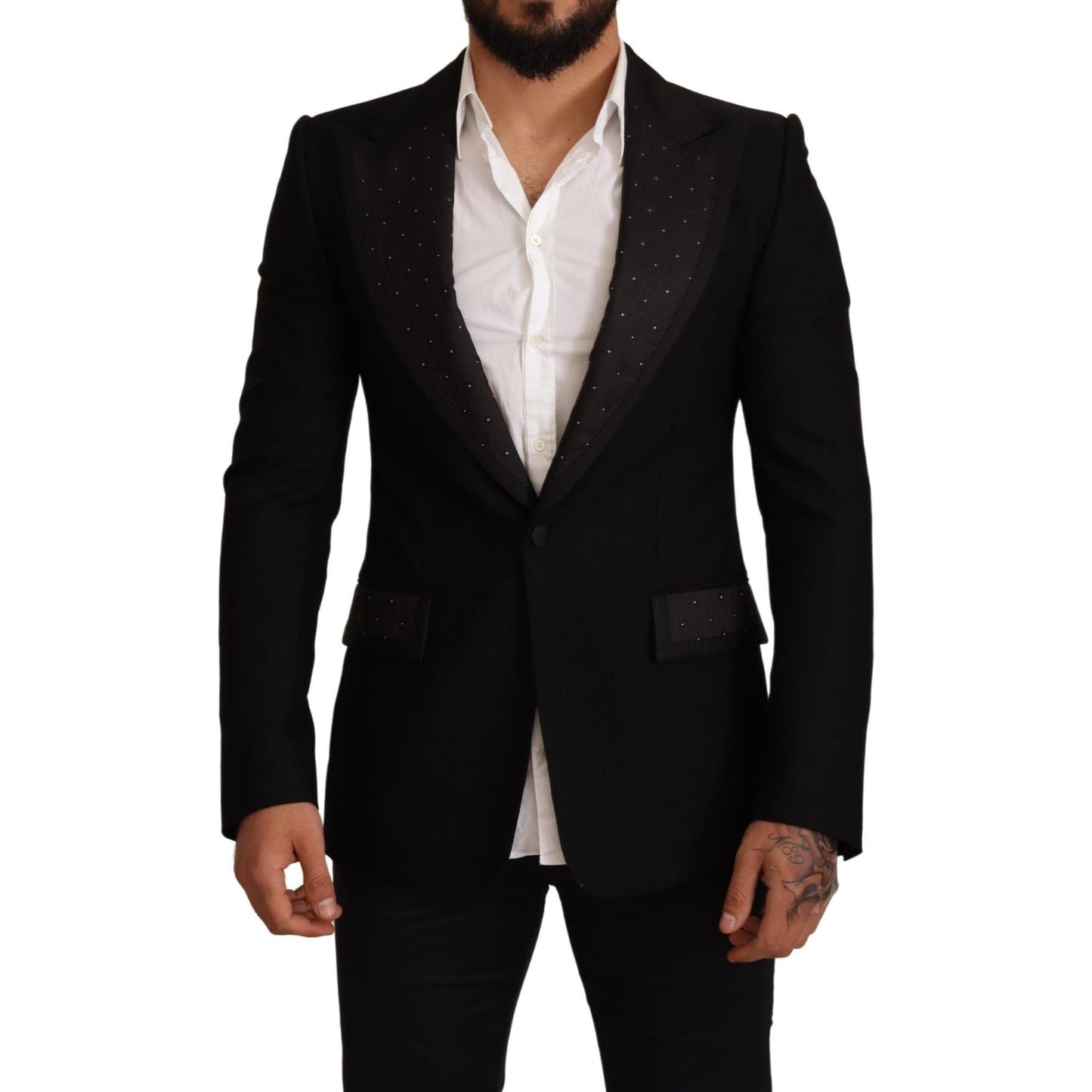 Dolce & Gabbana Elegant Slim Fit Black Blazer Jacket Dolce & Gabbana