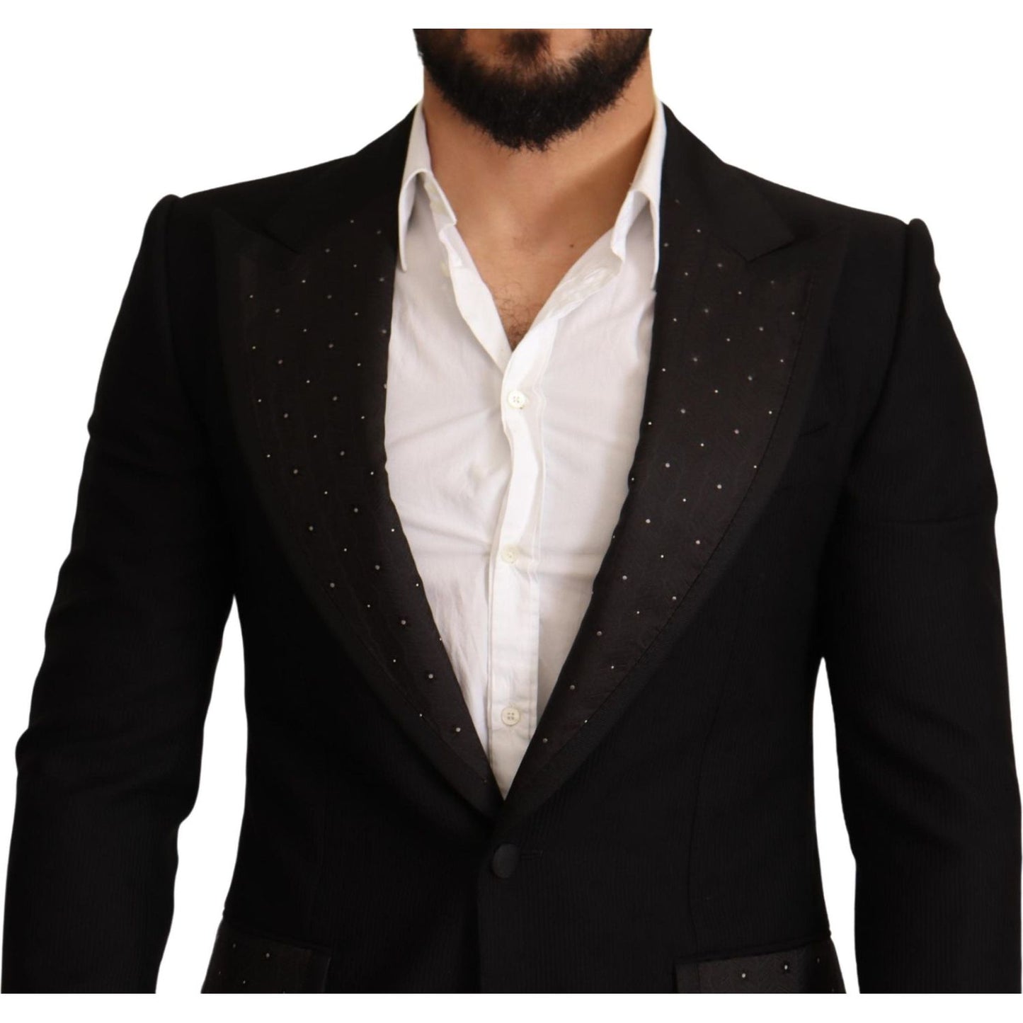 Dolce & Gabbana Elegant Slim Fit Black Blazer Jacket Dolce & Gabbana