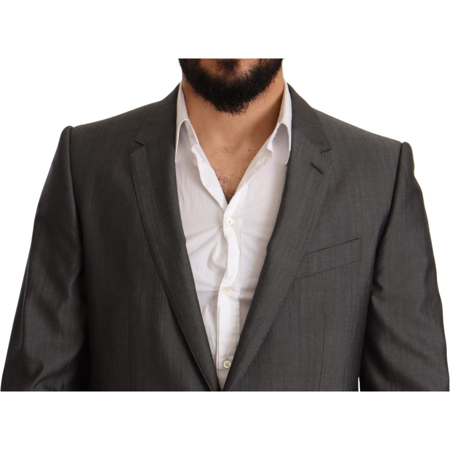 Dolce & Gabbana Elegant Martini Slim-Fit Wool Silk Suit Suit Dolce & Gabbana