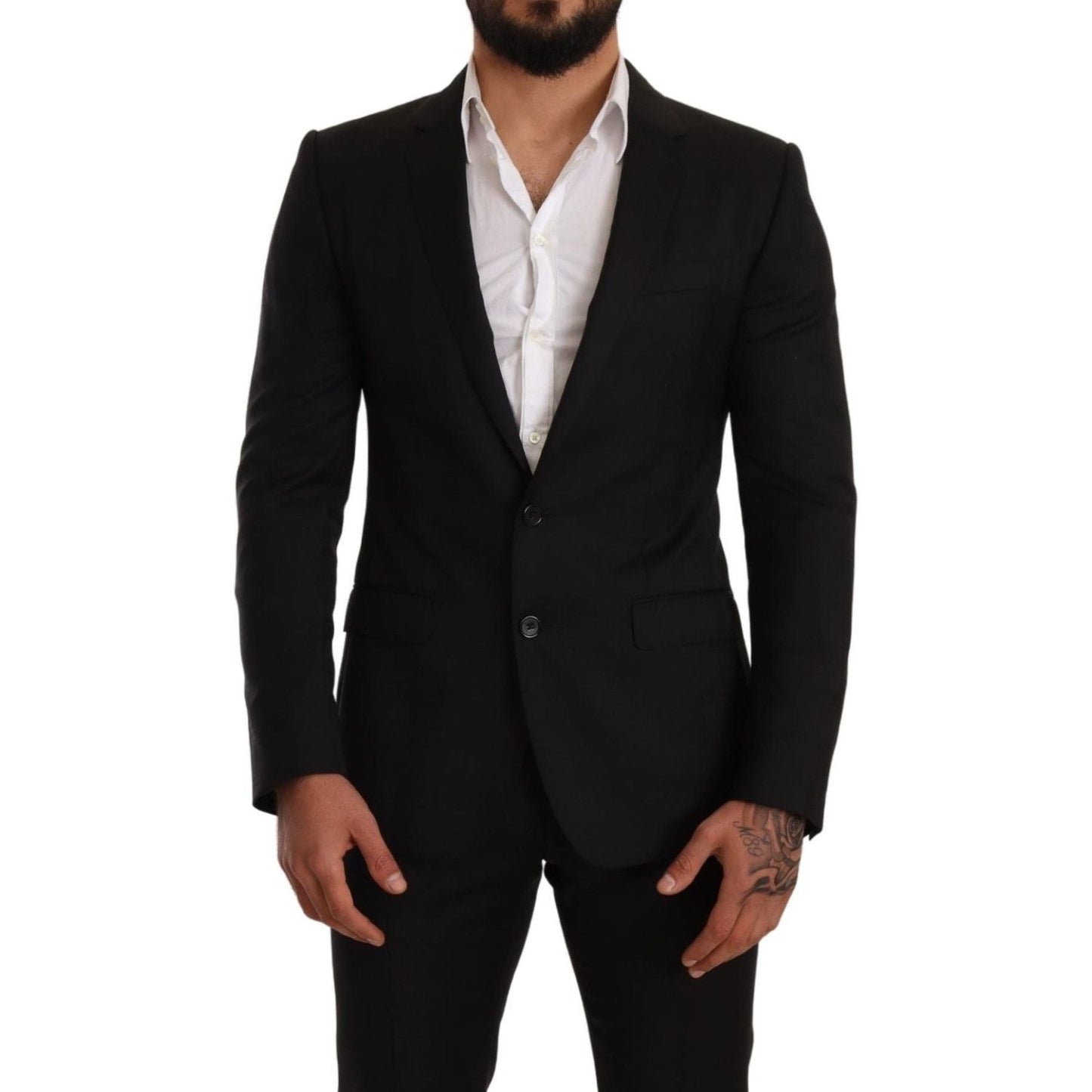 Dolce & Gabbana Black Check MARTINI SLIM FIT 2 Piece Suit