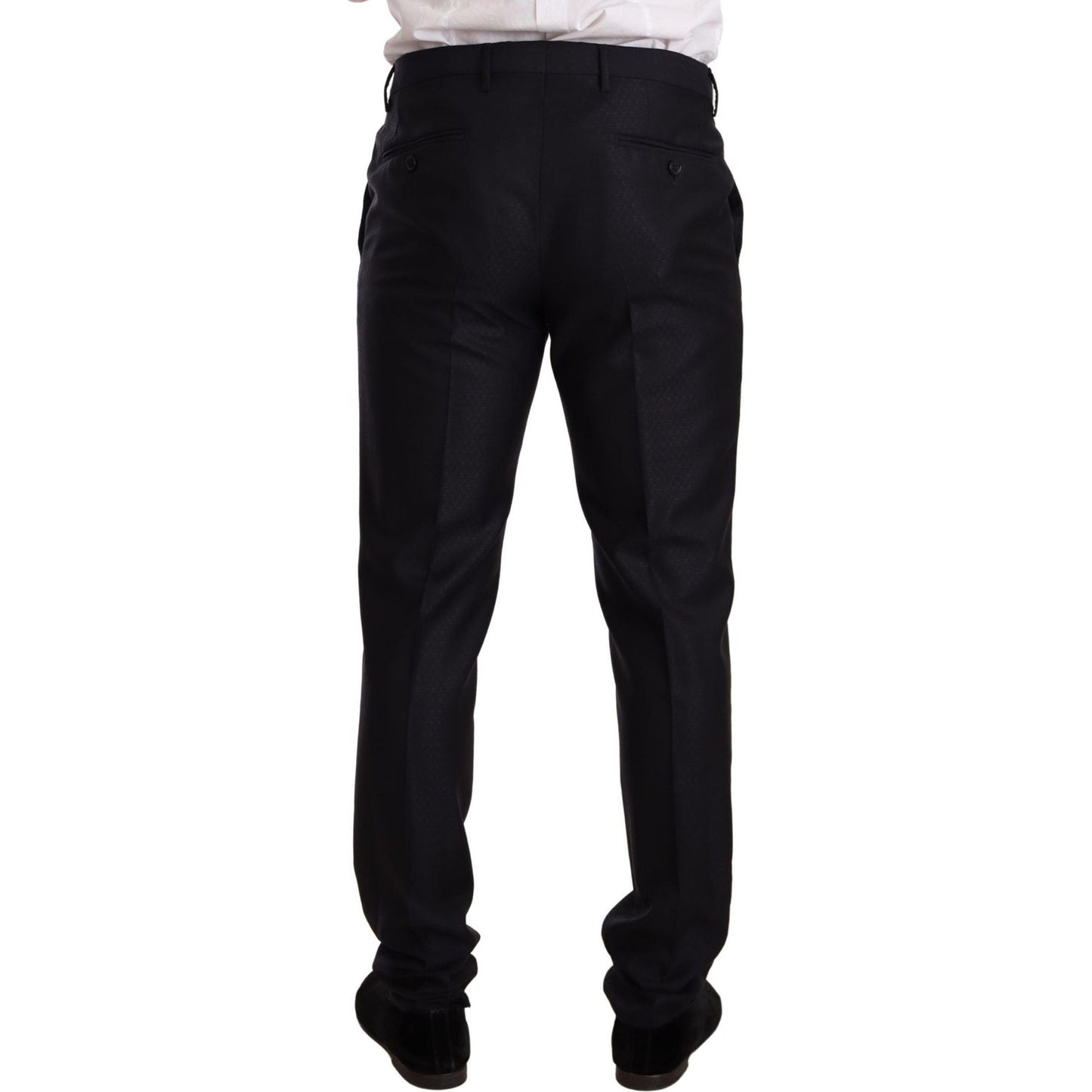 Dolce & Gabbana Blue Pattern MARTINI SLIM FIT 2 Piece Suit