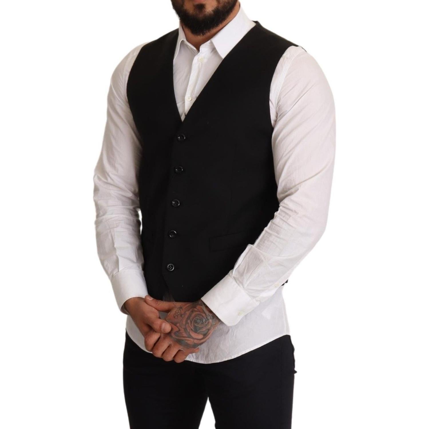 优雅黑色礼服背心