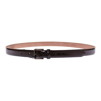 Dolce & Gabbana Brown Leather Logo Belt Cintura Belt