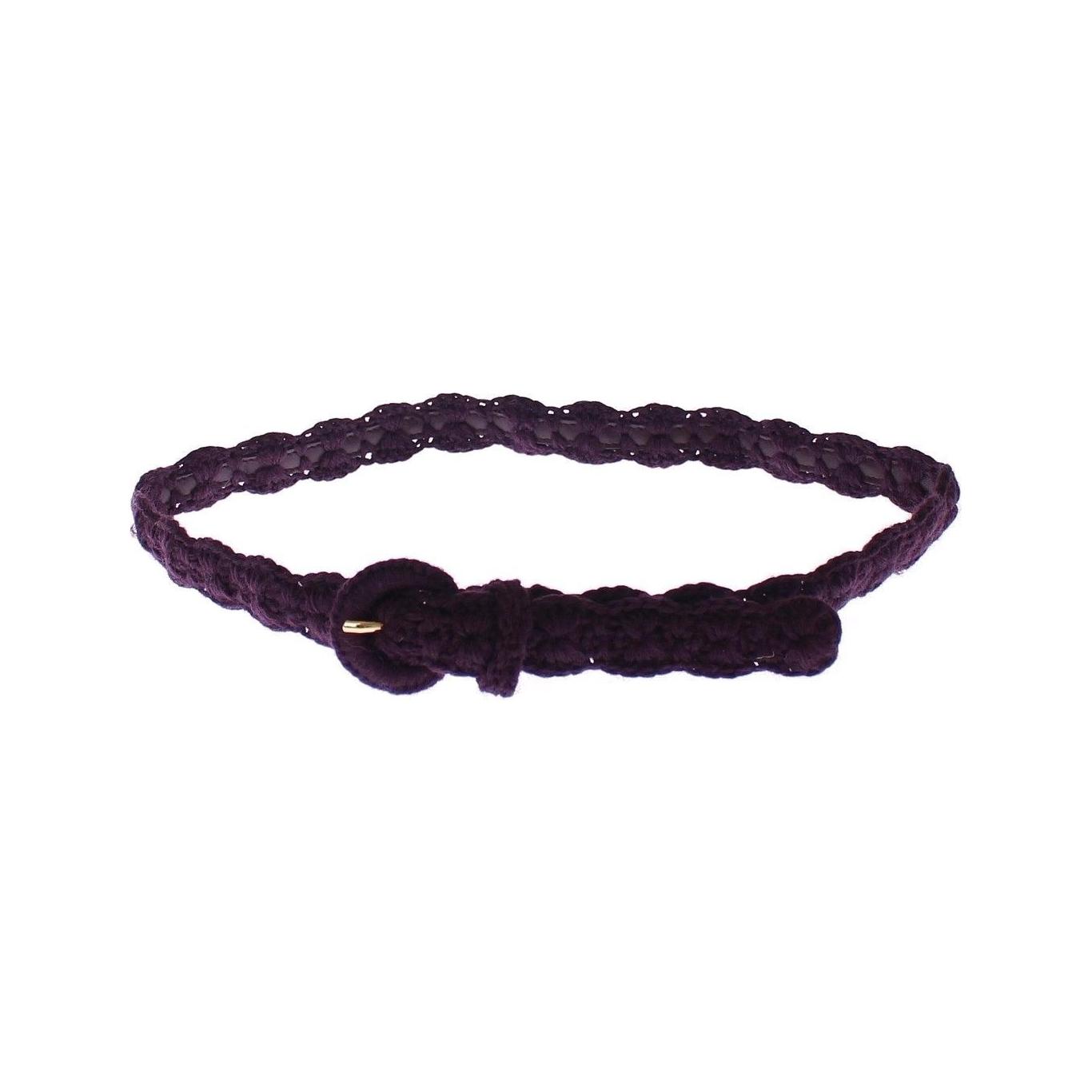 حزام مصمم من القطن باللون البنفسجي الأنيق من دولتشي آند غابانا