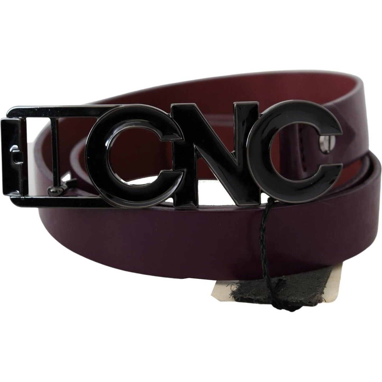 Costume National Elegant Leather Fashion Belt in Rich Brown WOMAN BELTS Costume National