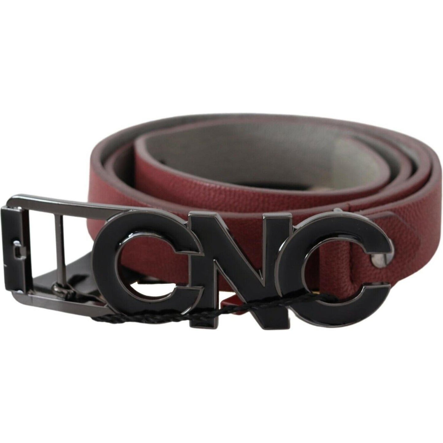 Costume National Elegant Maroon Leather Fashion Belt WOMAN BELTS Costume National