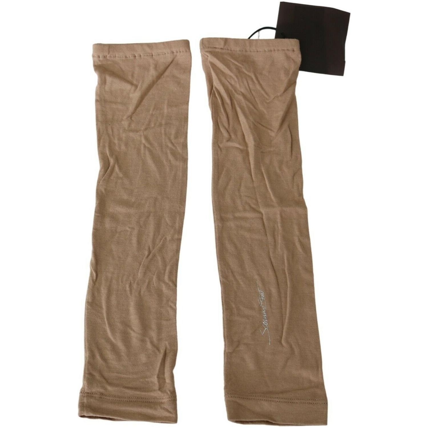 دفايات ذراع محبوكة باللون البيج من Scervino Street