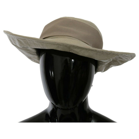 Dolce & Gabbana Elegant Beige Panama Cap - Timeless Fashion Accessory WOMAN HATS Dolce & Gabbana