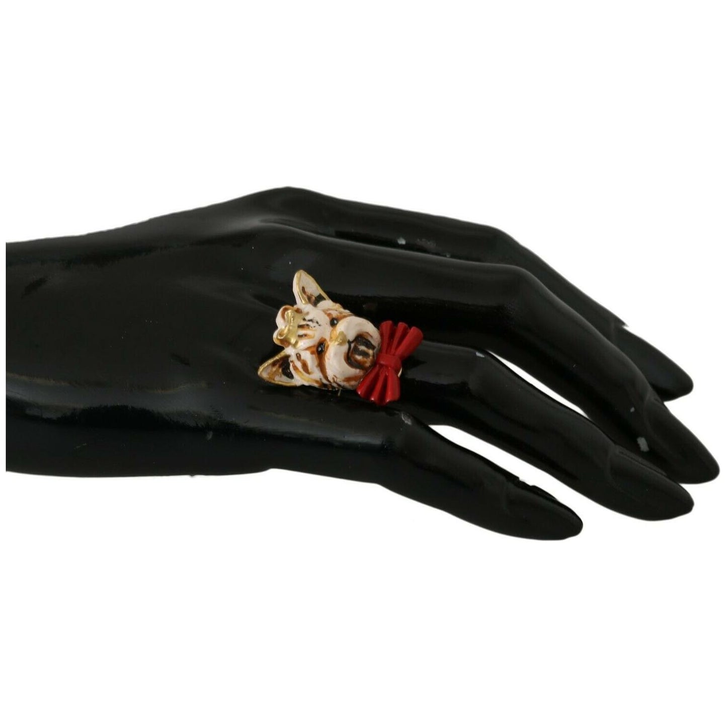 Dolce & Gabbana Elegant Canine Charm Women's Ring Dolce & Gabbana