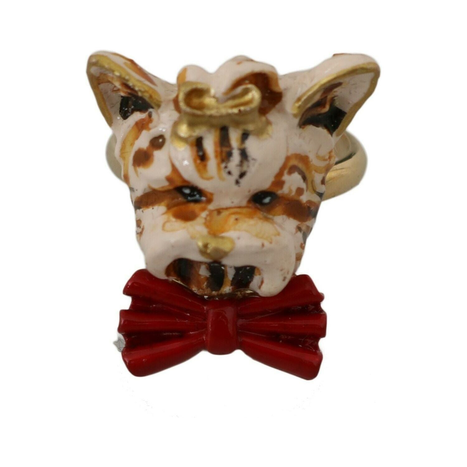 خاتم نسائي أنيق على شكل كلب من دولتشي آند غابانا