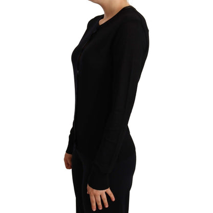 Dolce & Gabbana Black Crewneck Pullover STAFF Sweater Wool
