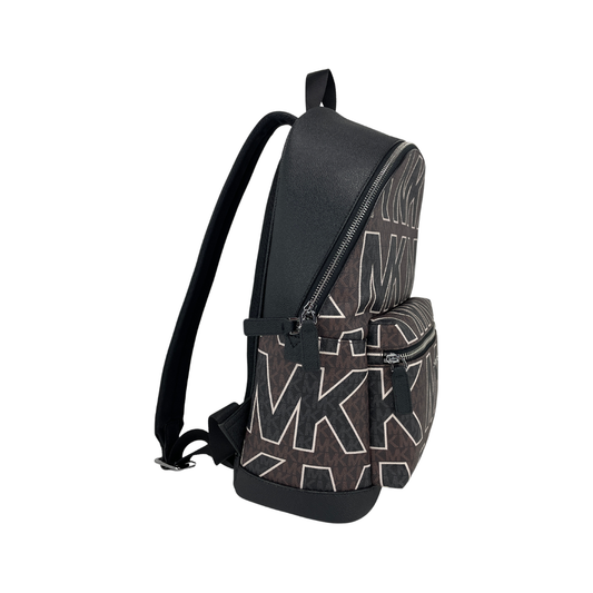 Michael Kors Cooper Large Brown Signature PVC Graphic Logo Backpack Bookbag Bag WOMAN BACKPACKS Michael Kors