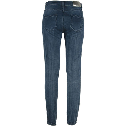 Maison Espin Chic Skinny Blue Sweat Pants Jeans & Pants Maison Espin