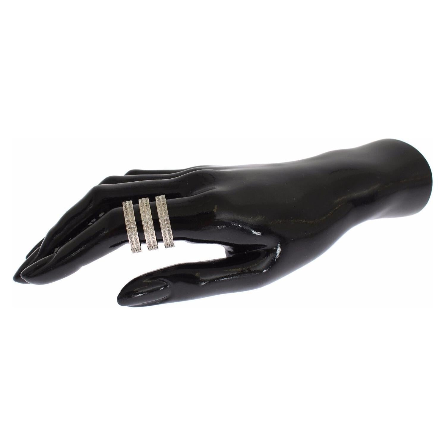 خاتم نيالايا الفضي المزين بالكريستال