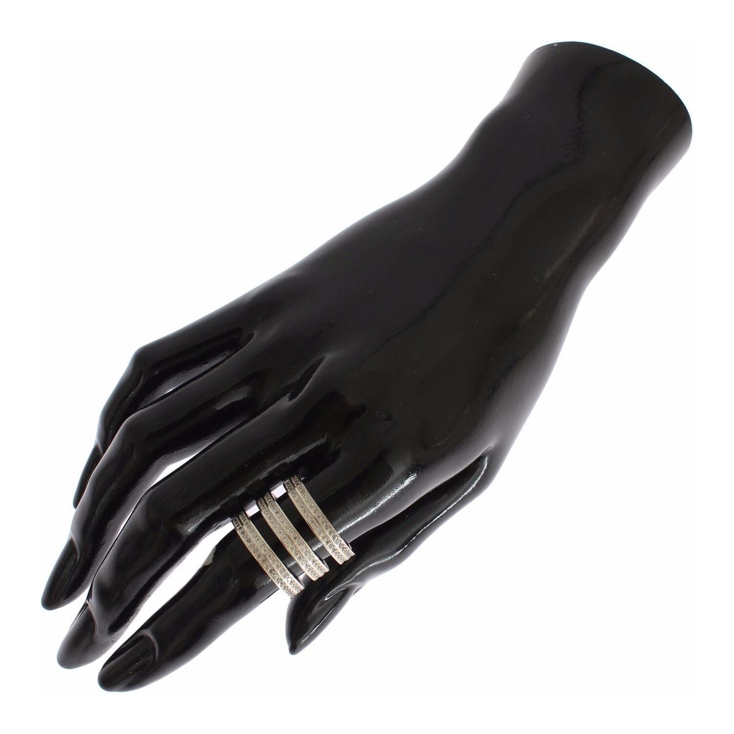 خاتم نيالايا الفضي المزين بالكريستال