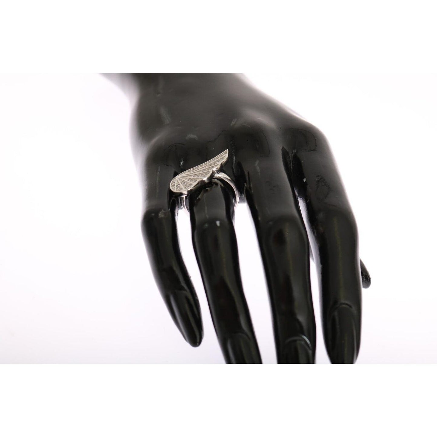 Nialaya Elegant Sterling Silver CZ Crystal Ring Ring Nialaya