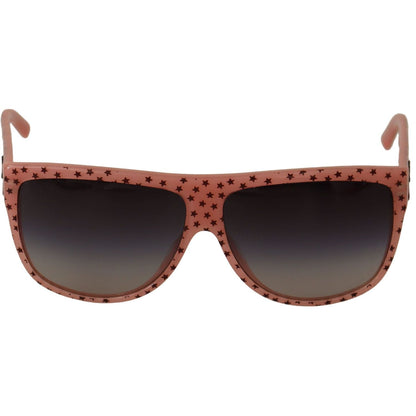 Dolce & Gabbana Brown Stars Acetate Frame Women Shades Sunglasses