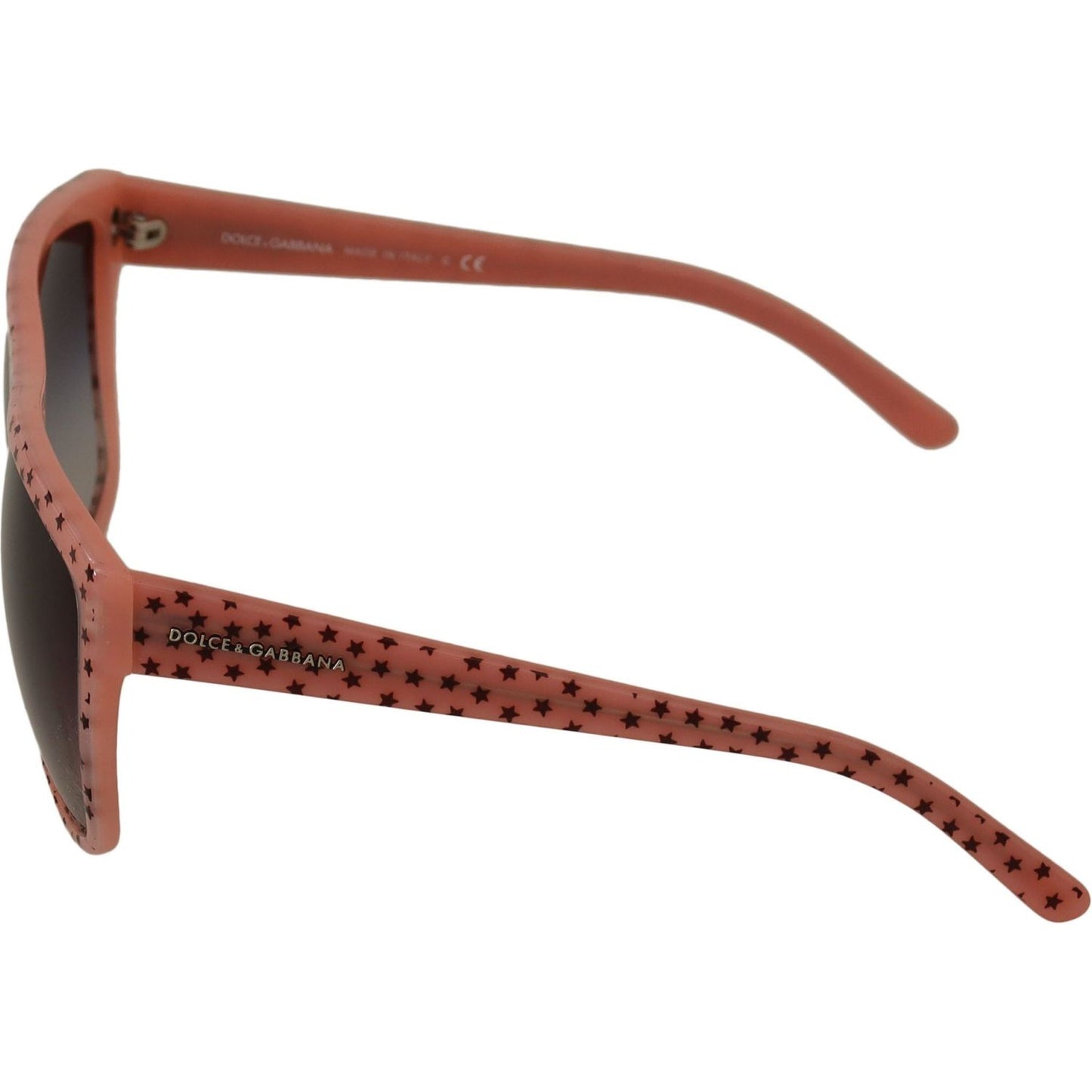 Dolce & Gabbana Brown Stars Acetate Frame Women Shades Sunglasses
