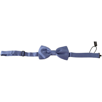 Dolce & Gabbana Purple 100% Silk Adjustable Neck Papillon Bow Tie