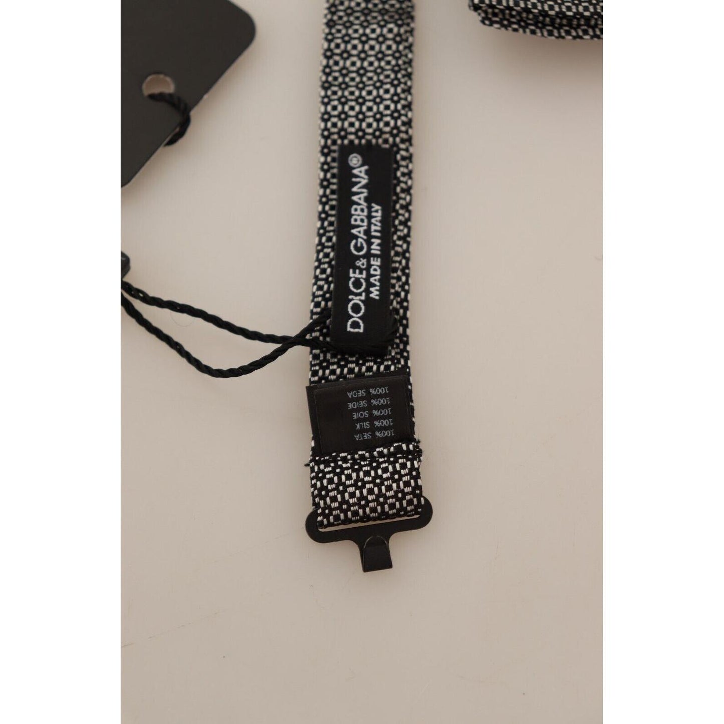 Dolce & Gabbana Multicolor Patterned Adjustable Neck Papillon Bow Tie